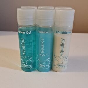 Kids Shampoo, Shower Gel & Conditioner Travel Set - Blue/White